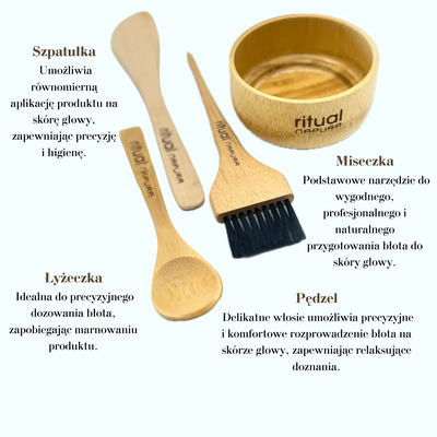 BOWL SET DO MASKI – MISECZKA + SZPATUŁKA + ŁYŻECZKA + PĘDZEL