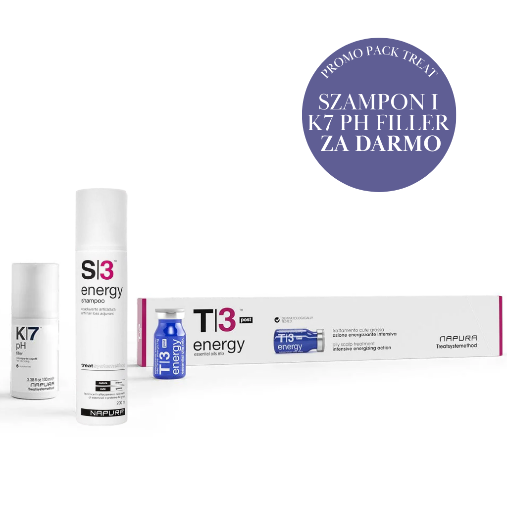 Napura KIT ENERGY 3 -  Zestaw Promocyjny T|3 POST +S|3 200ml+K7 pH