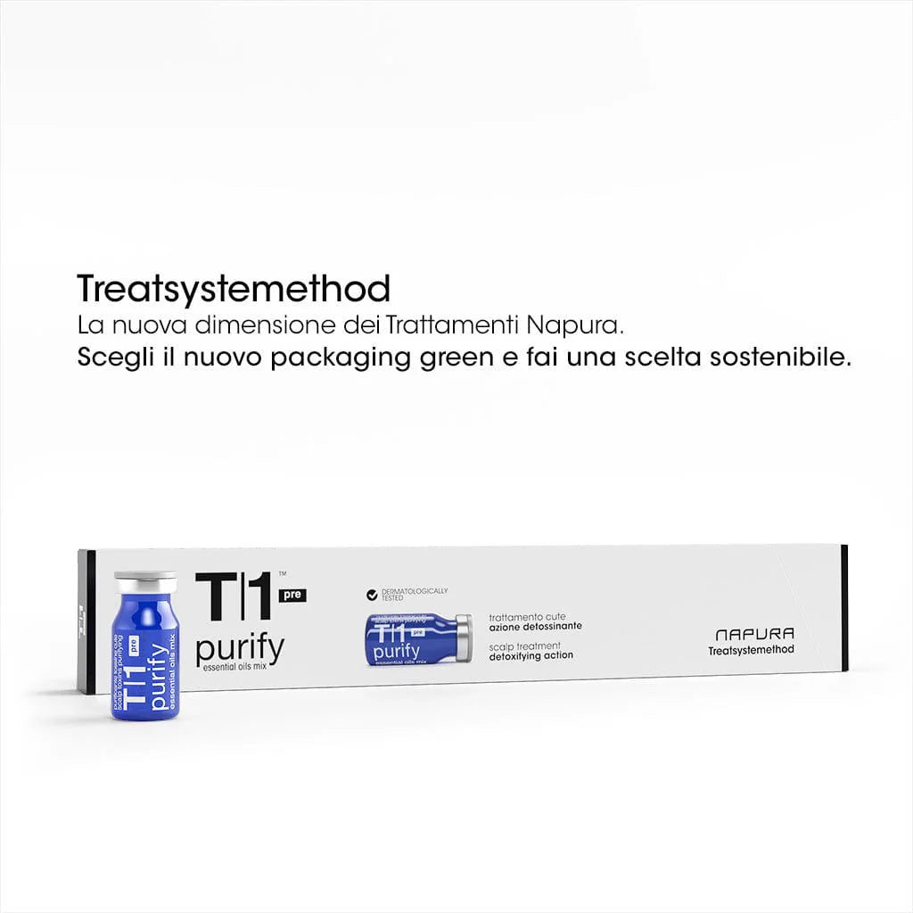 NAPURA T1 Purify Pre - detoksykująca kuracja do włosów i skóry głowy przed szamponem S1