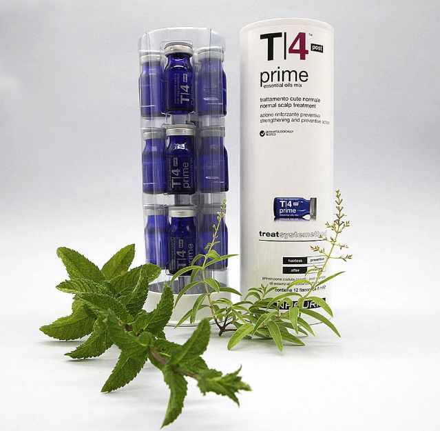 T4 Prime Post (12 × 8 ml) – Kuracja zapobiegająca wypadaniu włosów PO użyciu szamponu