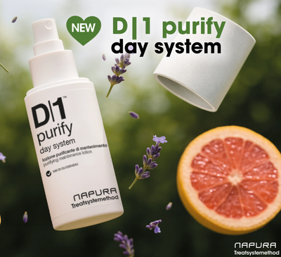 Napura D1 Purify Day System - Niewymagający spłukiwania spray do przywracania równowagi skóry głowy