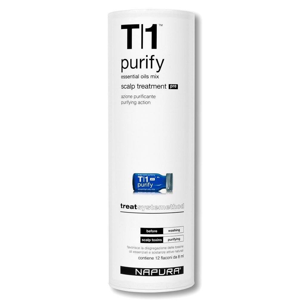 NAPURA T1 Purify Pre - detoksykująca kuracja do włosów i skóry głowy przed szamponem S1
