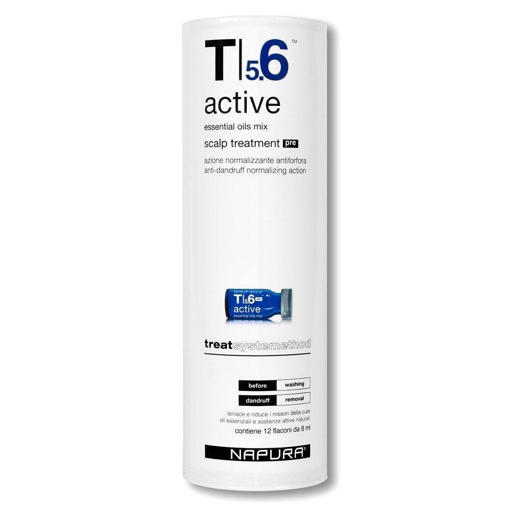 Napura T5.6 Active Pre (12 x 8ml) - Normalizująca kuracja przeciwłupieżowa PRZED szamponem