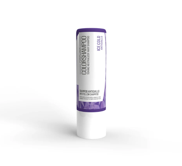 Napura Ice Cold Anti-Yellow Color Shampoo - Fioletowy szampon do neutralizacji żółtych tonów blond włosów